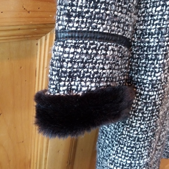 Guess Jean's Wool blend leather trim jacket - Picture 2 of 8